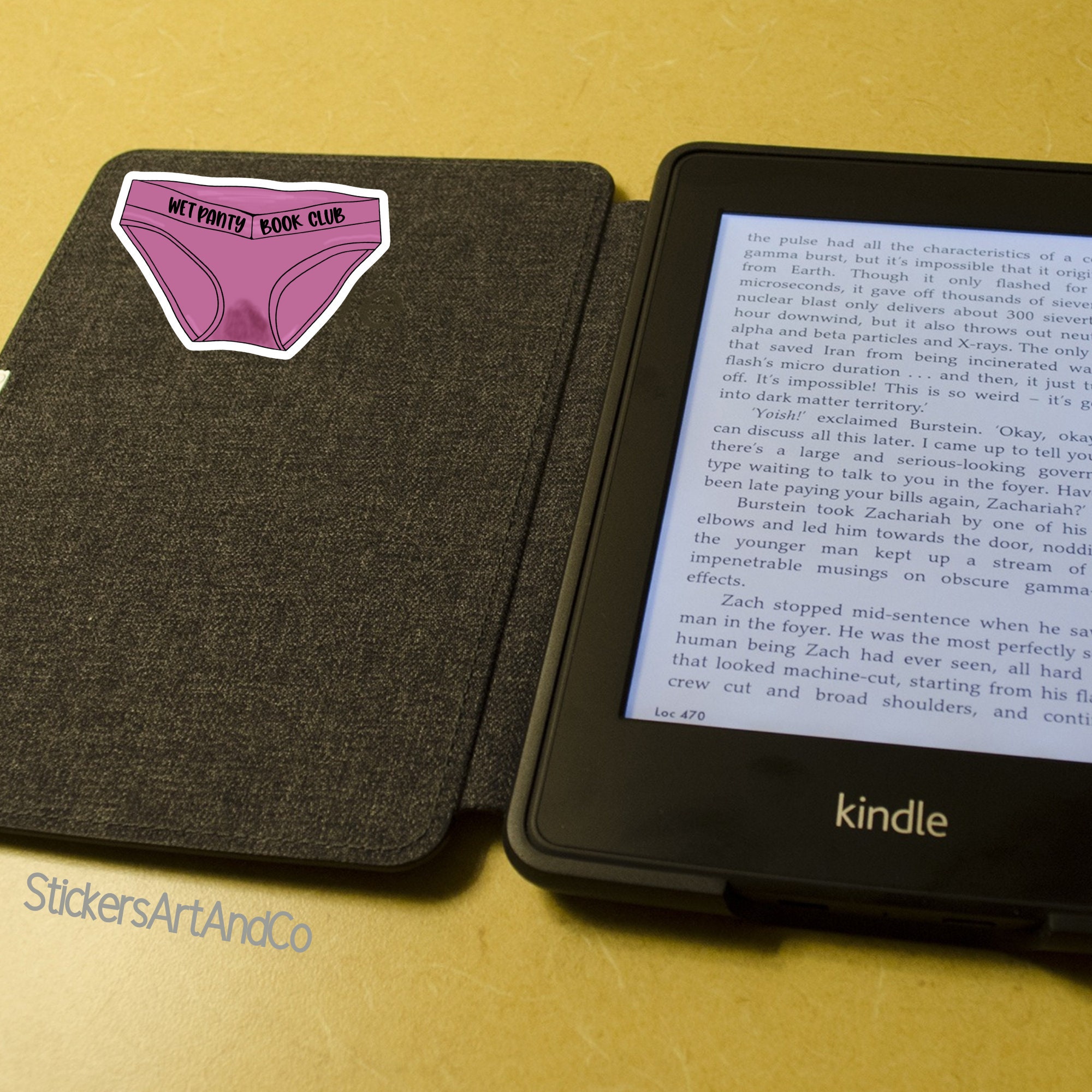 Wet Panty Book Club Sticker / Waterproof Sticker / Kindle Sticker Book Club  Smut Reading / Water Bottle Decal Laptop Sticker 