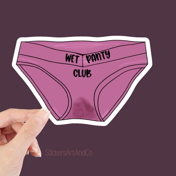 Wet Panty Club Sticker / Waterproof Sticker / Kindle Sticker Movie