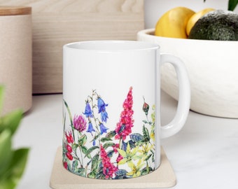 Wildflower meadow coffee mug