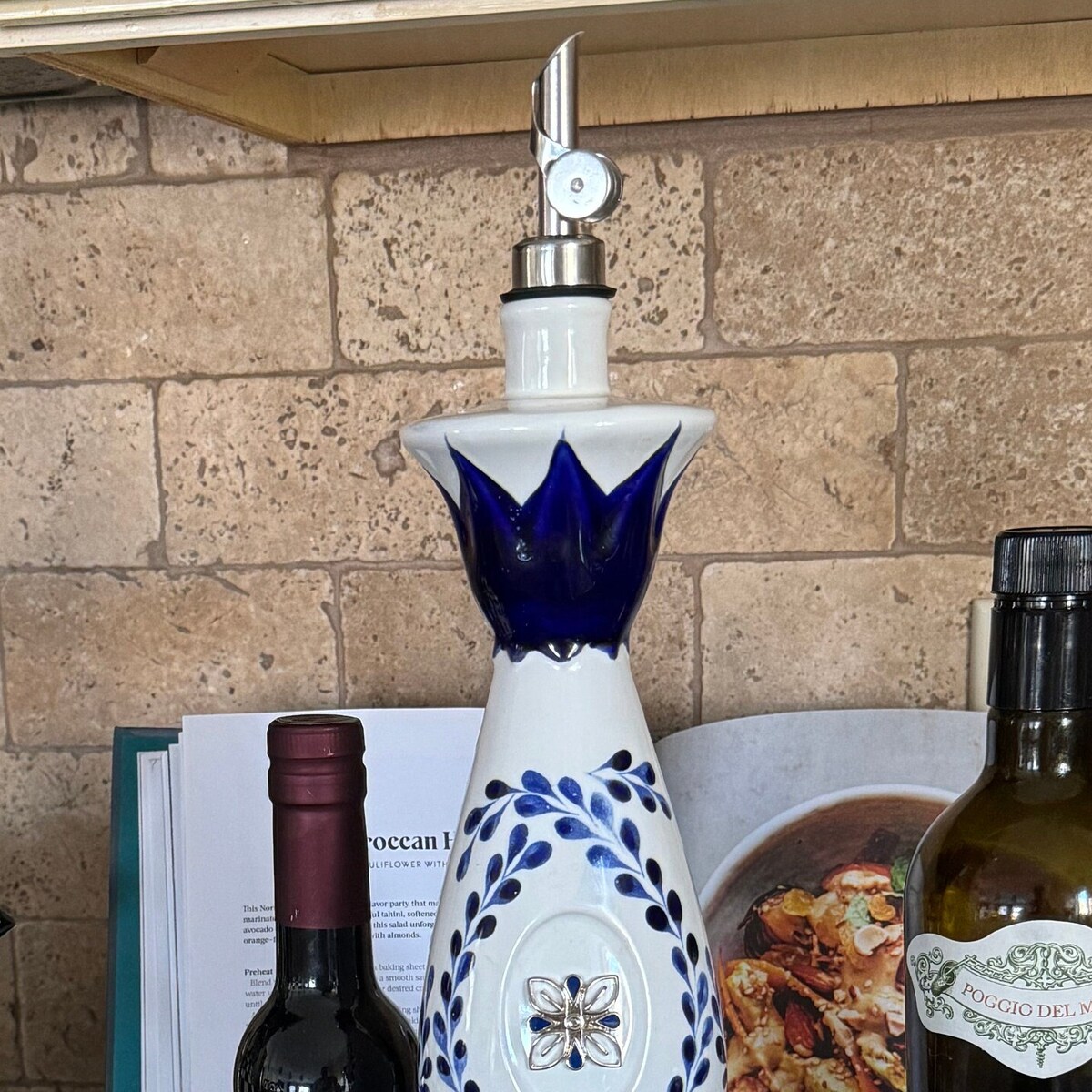 Ceramic Olive Oil Dispenser From Repurposed Tequila Bottle. - Etsy