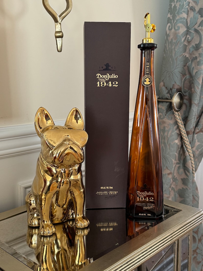 750ml Handcrafted Olive Oil Dispenser From Repurposed 1942 Tequila