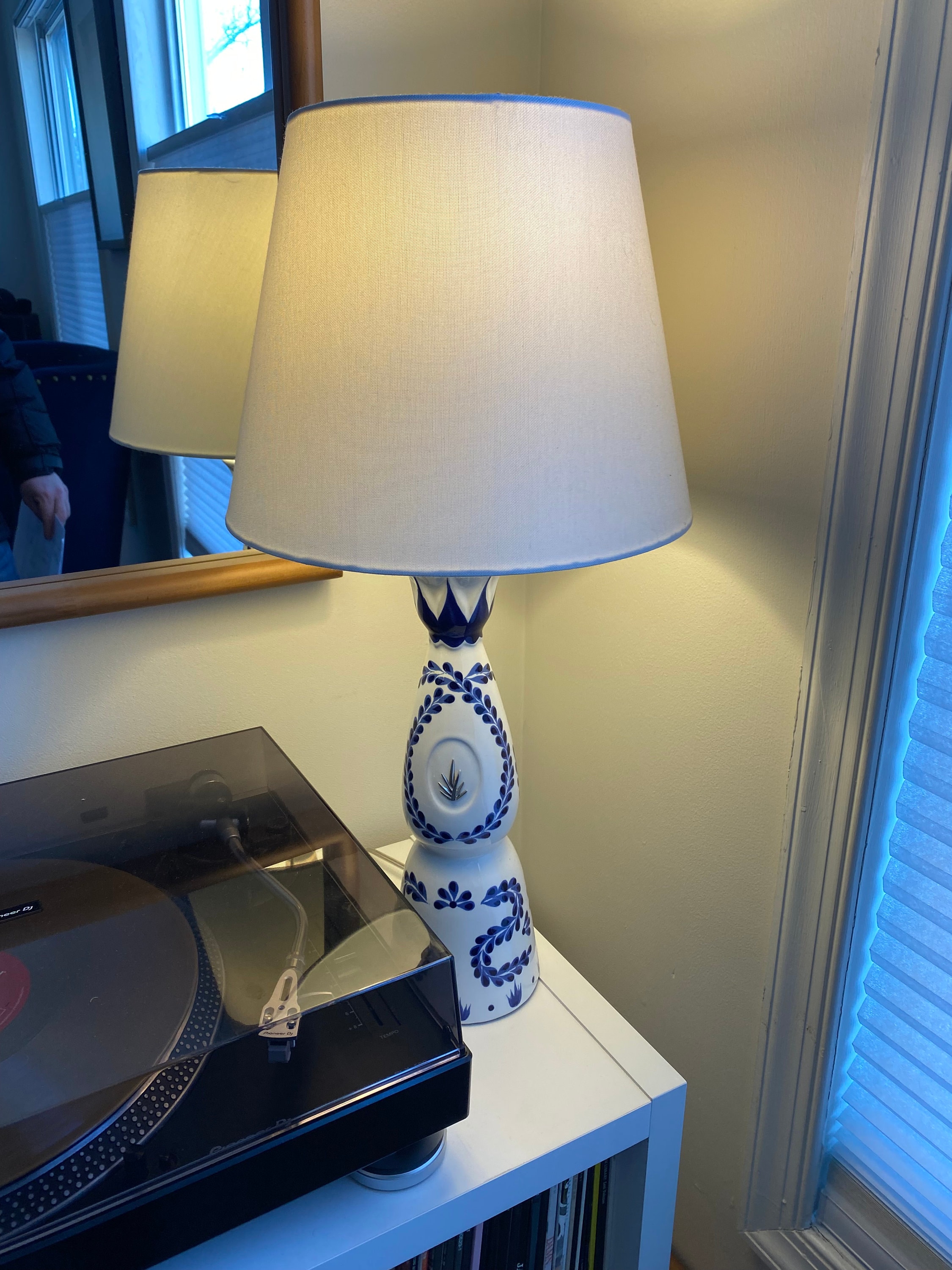 Upcycled Clase Azul Tequila Bottle Handmade Lamp-gift for Father's