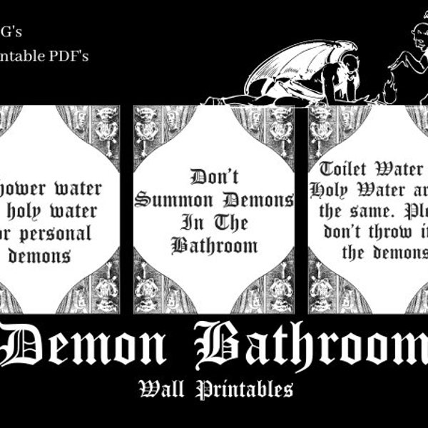 Gothic Bathroom - Etsy