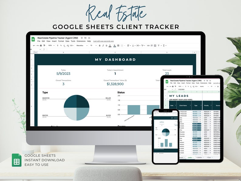 Lead & Transaction Pipeline Tracker for Real Estate Agents, Google