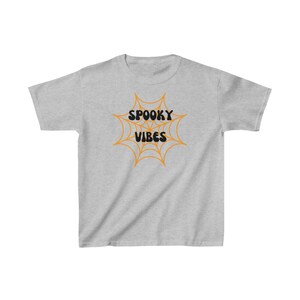 Kids Halloween Cotton &quot;Spooky Vibes&quot; Tee
