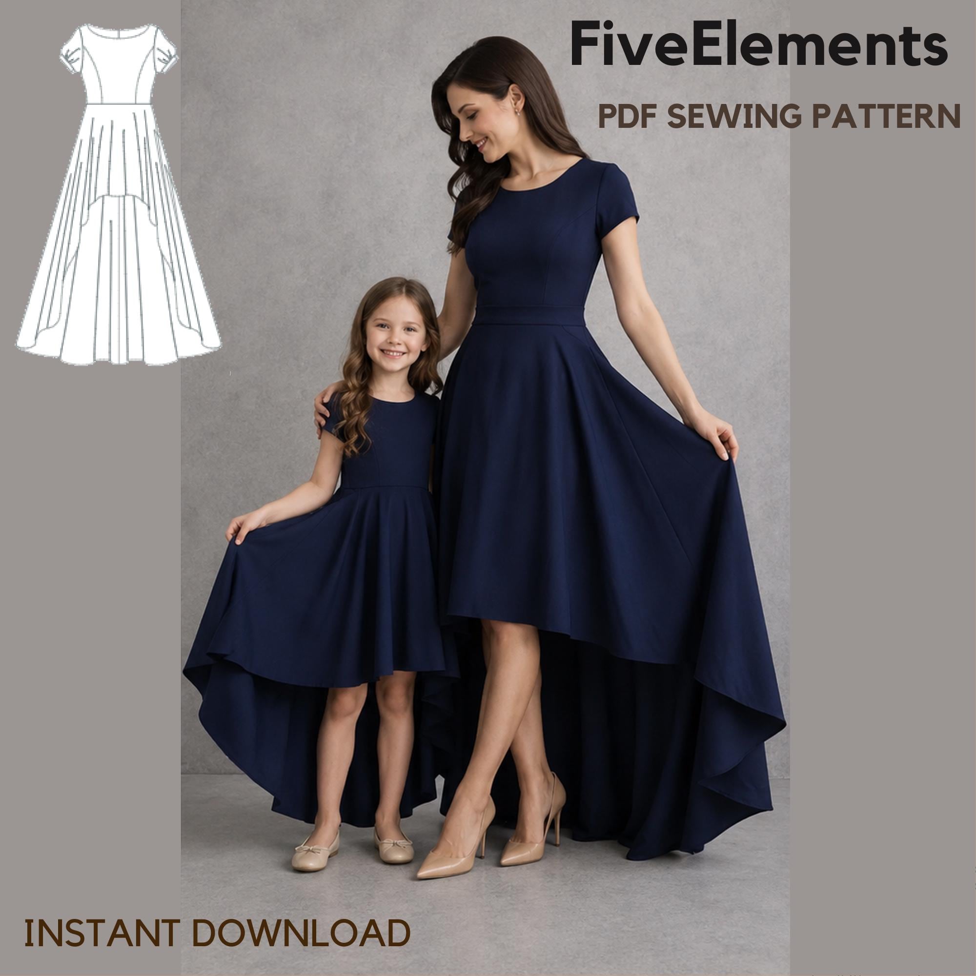 Mother and Daughter Formal Dress