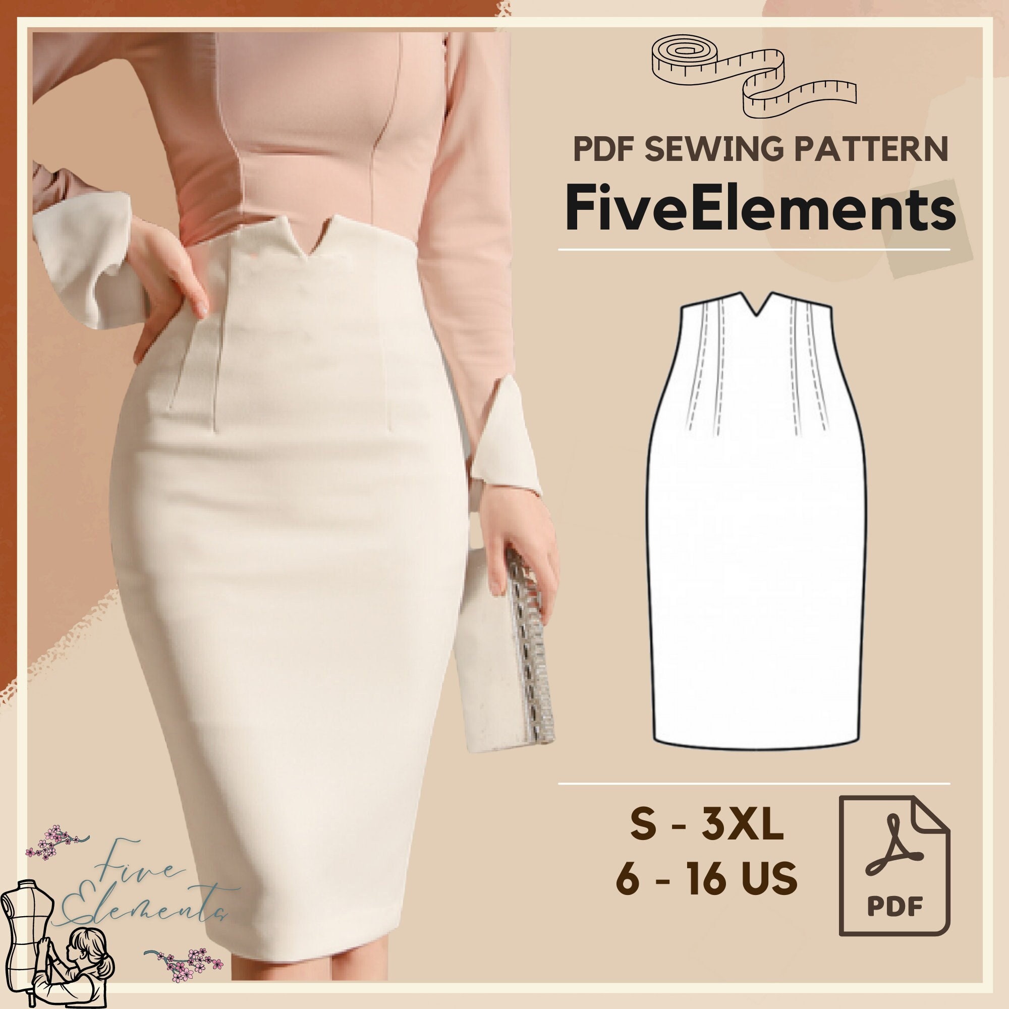 Discover 204+ straight skirt pattern latest