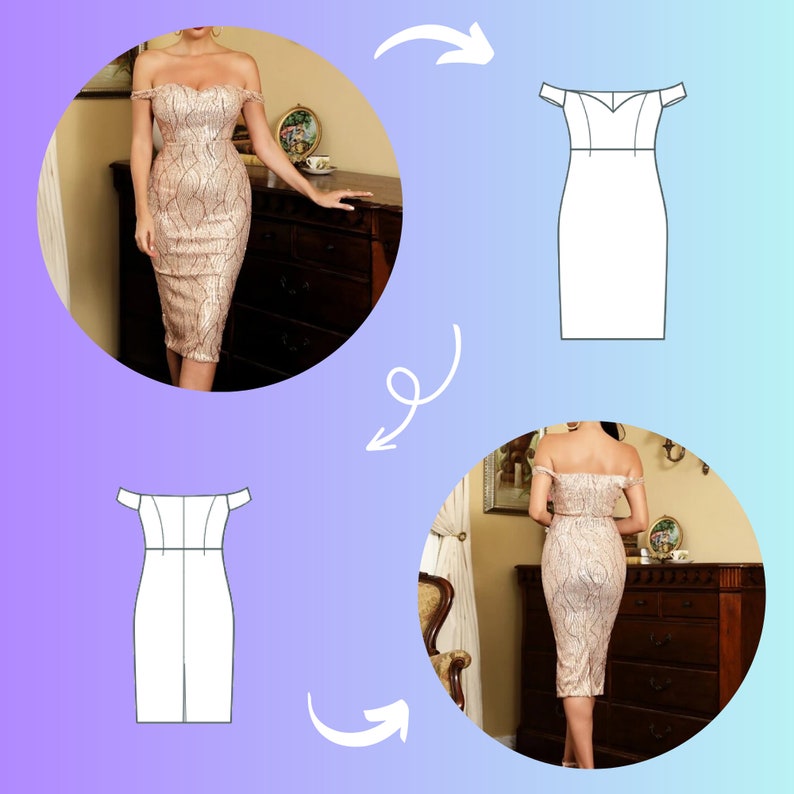 Fashion Elegant Patchwork Lace Embroidered Off the Shoulder Pencil Skirt Dresses main image 0