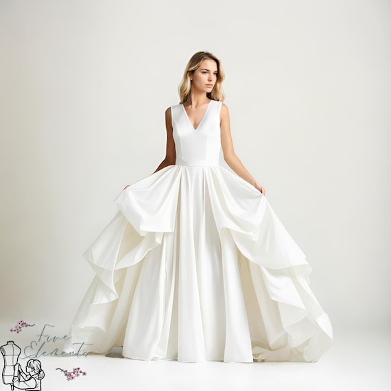 open lace back dress Celestial Cosplay Princess Dress Sewing Pattern – Maridah main image 1