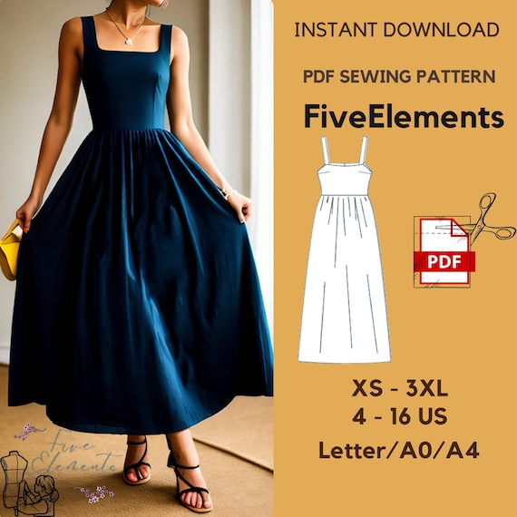 chinese dress ladies New Look Sewing Pattern 6096 - Misses' Dresses