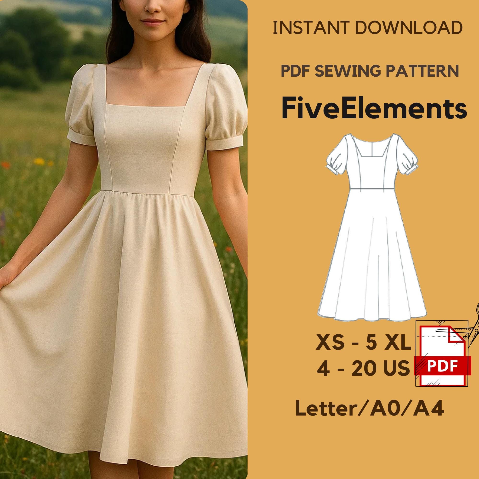 open lace back dress 1950's Sewing Pattern: Princess Line Dress, Rockabilly, Swing