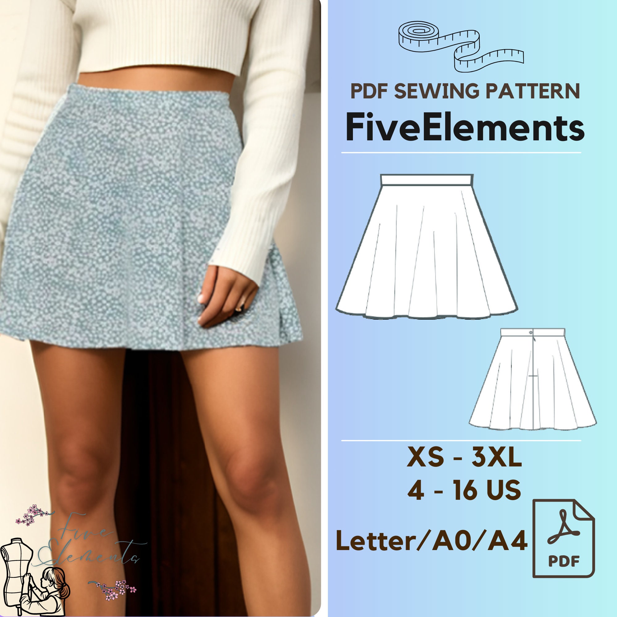 Plaid Skirt Pattern Etsy UK