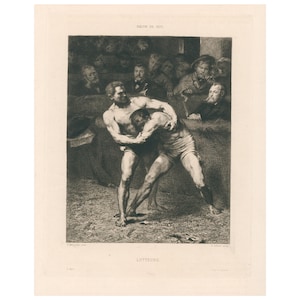 Les Lutters (Los luchadores) - Achille Gilbert después de Alfred Salmon