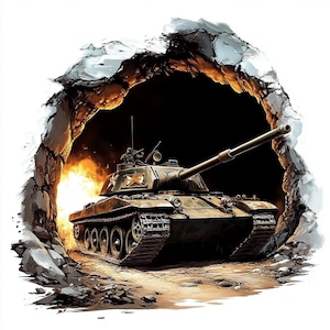 25 Cliparts Digitais de Tanques | Alta Resolução | Designs Ousados e com Tema Militar para Criação de Cartões, Diários de Lixo | Download Digital Instantâneo