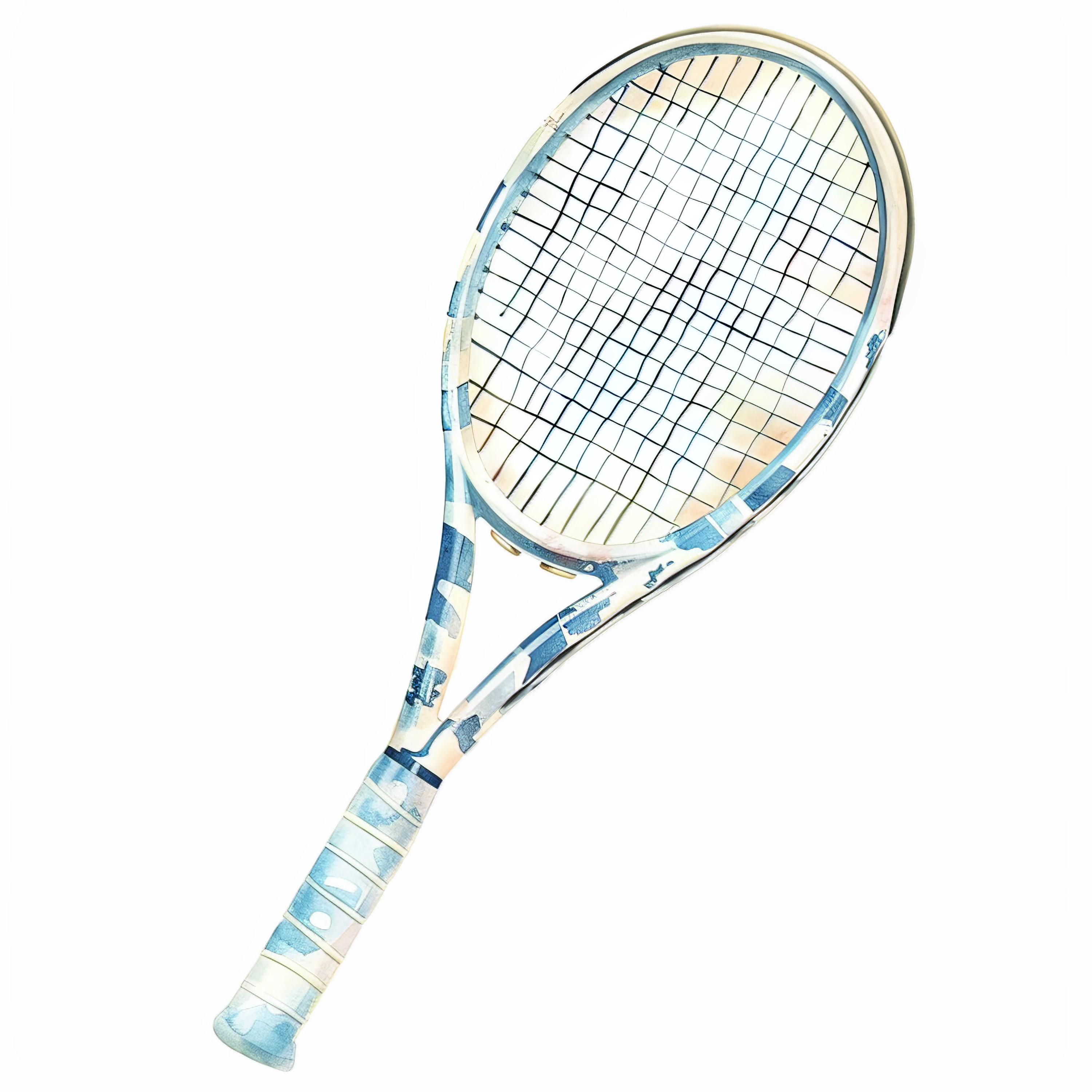 Tennis Rackets 50 Clipart High Res Watercolor JPG Junk Journals , Card ...