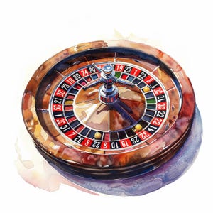 Roulette Clipart 50 High Res Watercolor Jpg Junk Journals , Card Making ...