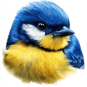 25 cliparts numériques mésange bleue | Haute résolution | designs inspirés de la nature et mignons pour la fabrication de cartes, carnets de voyage | Téléchargement numérique instantané