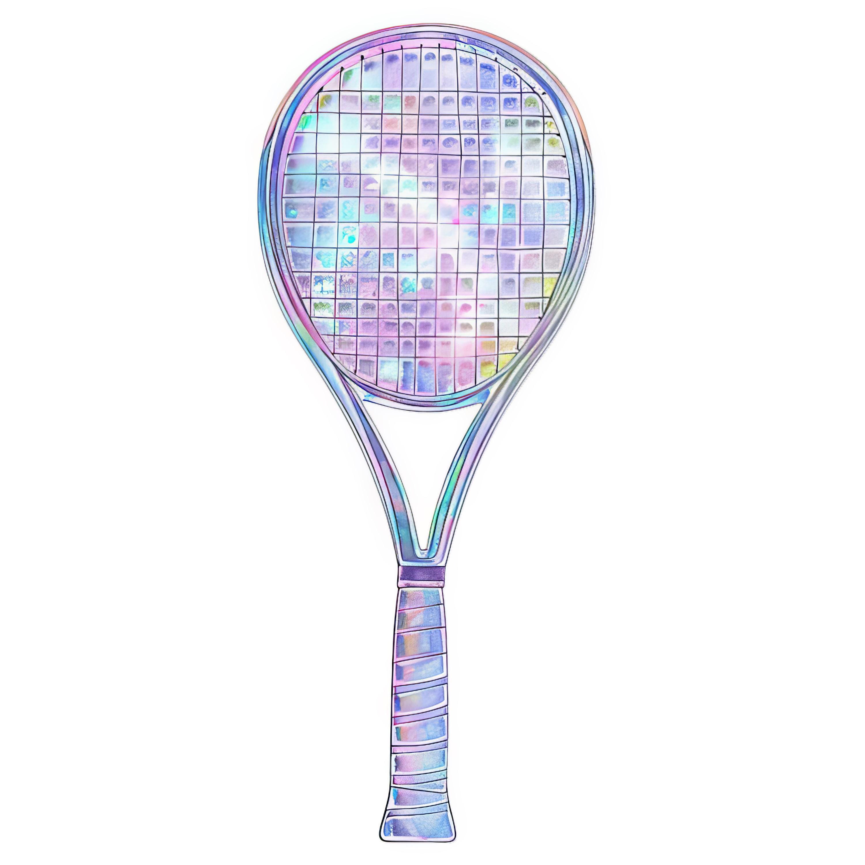 Tennis Rackets 50 Clipart High Res Watercolor JPG Junk Journals , Card ...