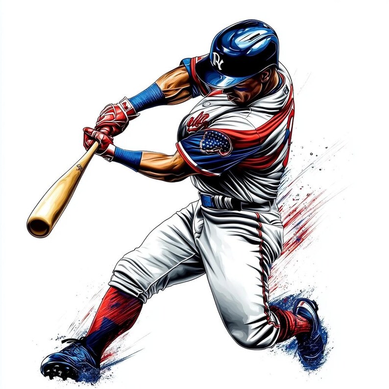 25 Baseball Player Digital Clipart | High-resolution | Sports-themed ...