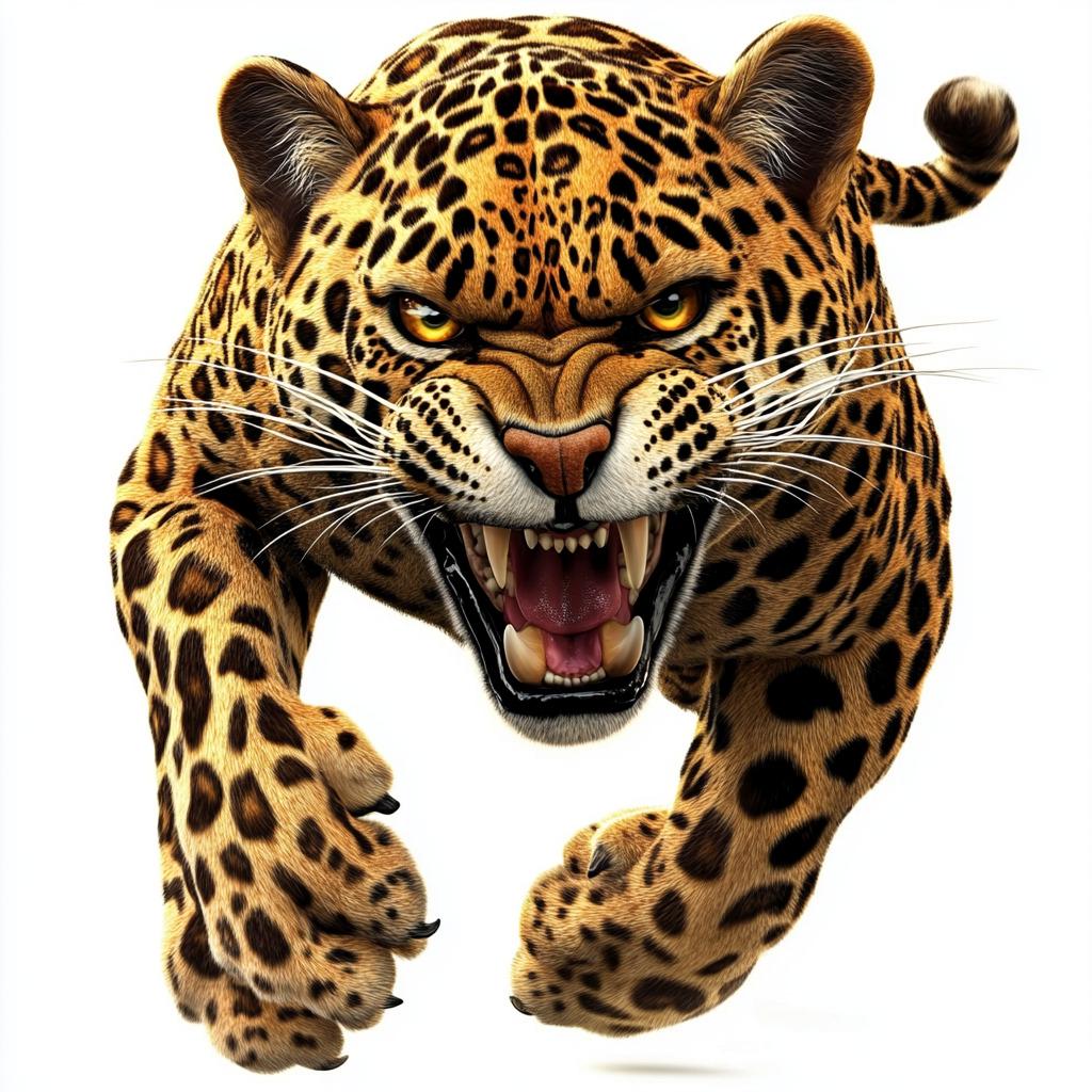 25 Angry Leopard Digital Clipart | High-resolution | Bold Designs for ...