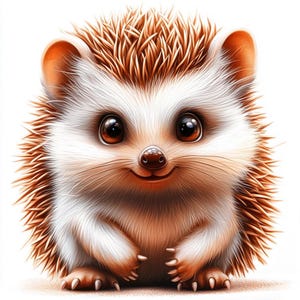25 Clipart digitali di ricci / Alta risoluzione / Disegni carini e ispirati alla natura per la creazione di biglietti, diari spazzatura / Download digitale istantaneo