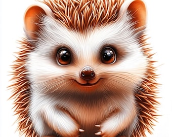 25 Hedgehog Digital Clipart | High-Resolution | Cute & Nature-Inspired Designs for Card Making, Junk Journals | Instant Digital Download