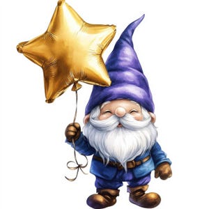 17 Christmas Gnome Clipart | Festive Gnome Illustrations for Journals jpg | Printables | Commercial Use