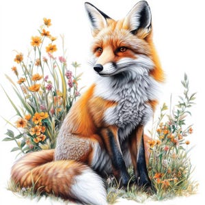 15 Clipart renard mignon en kit | Adorables illustrations de renard en kit pour journaux jpg | Imprimables | Utilisation commerciale