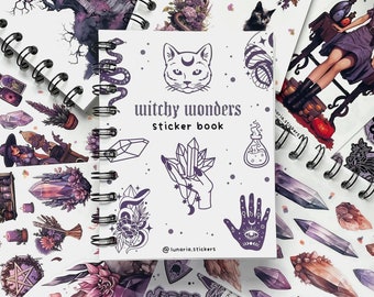 Sticker book | Witchy Wonders | Bullet Journal | Journaling | Magic | Witch |  Witchcraft |Stickers | Stickerbook