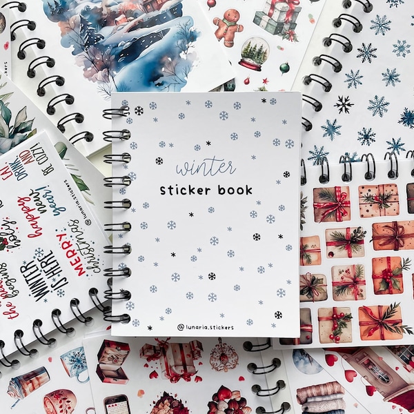 Sticker book | Stickerbook |Bullet Journal | Journaling | Christmas | New Year | Valentine's Day | Kit | Stickers