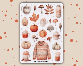 Autumn Leaves Decorative Stickers. Stickers for Planners, Bullet Journ – My  Happy Place Stickers