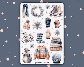 CLOSING DOWN SALE | Winter Wonderland | Planner | Bullet Journal Stickers | Journal | Scrapbook | Journaling