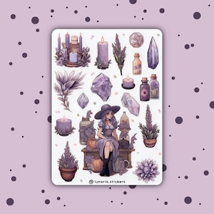 Witchy Wonders Stickers Sheet | Planner |  Bullet Journal Stickers | Journal | Scrapbook