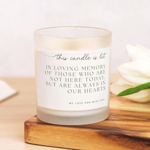 Memorial Candle | In Loving Memory Wedding | Memorial Gift | Prayer Candle For Wedding | In Loving Memory Candle | Memorial Sign