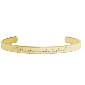 ACOTAR Velaris bracelet, To the stars who listen Cuff Bracelet, Court of Dreams, City of Starlight, A Court of Thorns and Roses, SJM