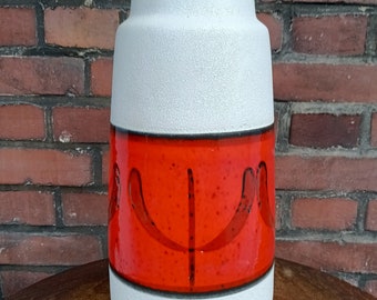 XL Mid Centery Ceramic Vase/ West German Pottery/ Art Pottery/ Vintage Pottery/ Retro Ceramic Vase/ Germany/ 70s.