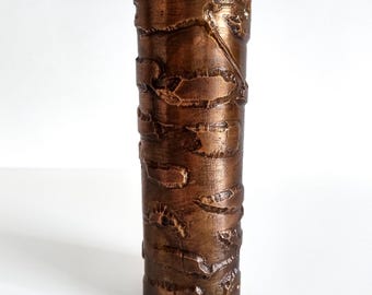 Brutalist Copper Vase/ Mid Century Copper Vase/ MCM Vase/ Germany/ 70s