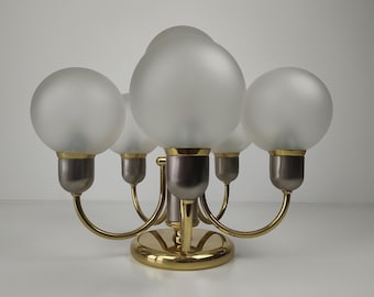 Space Age Atomic Ceiling Light/Sputnik Light Fixture/ Mid Century Ceiling Lamp/ Orbital Chandelier/ Germany/ 70s