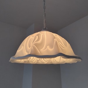 Murano Glass Pendant / Murano Glass Flower Chandelier/ Mid Century Glass Light/ Vintage Light Fixture/ Vintage Glass Light/ 70&#39;s.