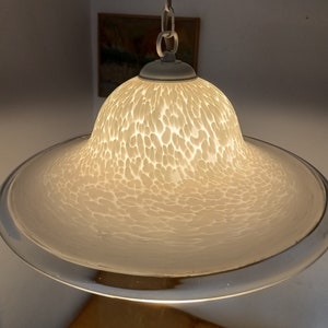 Murano Glass Pendant / Vintage Flower Glass Pendant/ Murano Chandelier/ Mid Century Modern Glass Light/ 1970&#39;s.