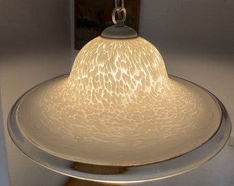 Murano Glass Pendant / Vintage Flower Glass Pendant/ Murano Chandelier/ Mid Century Modern Glass Light/ 1970&#39;s.