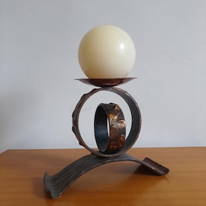 Vintage Candle Holder/ Solid Brass Candlestick Holder /Mid Century Candle Holder/ MCM Candle Holder/ Brass Candelbra/ b, Horst Dalbeck