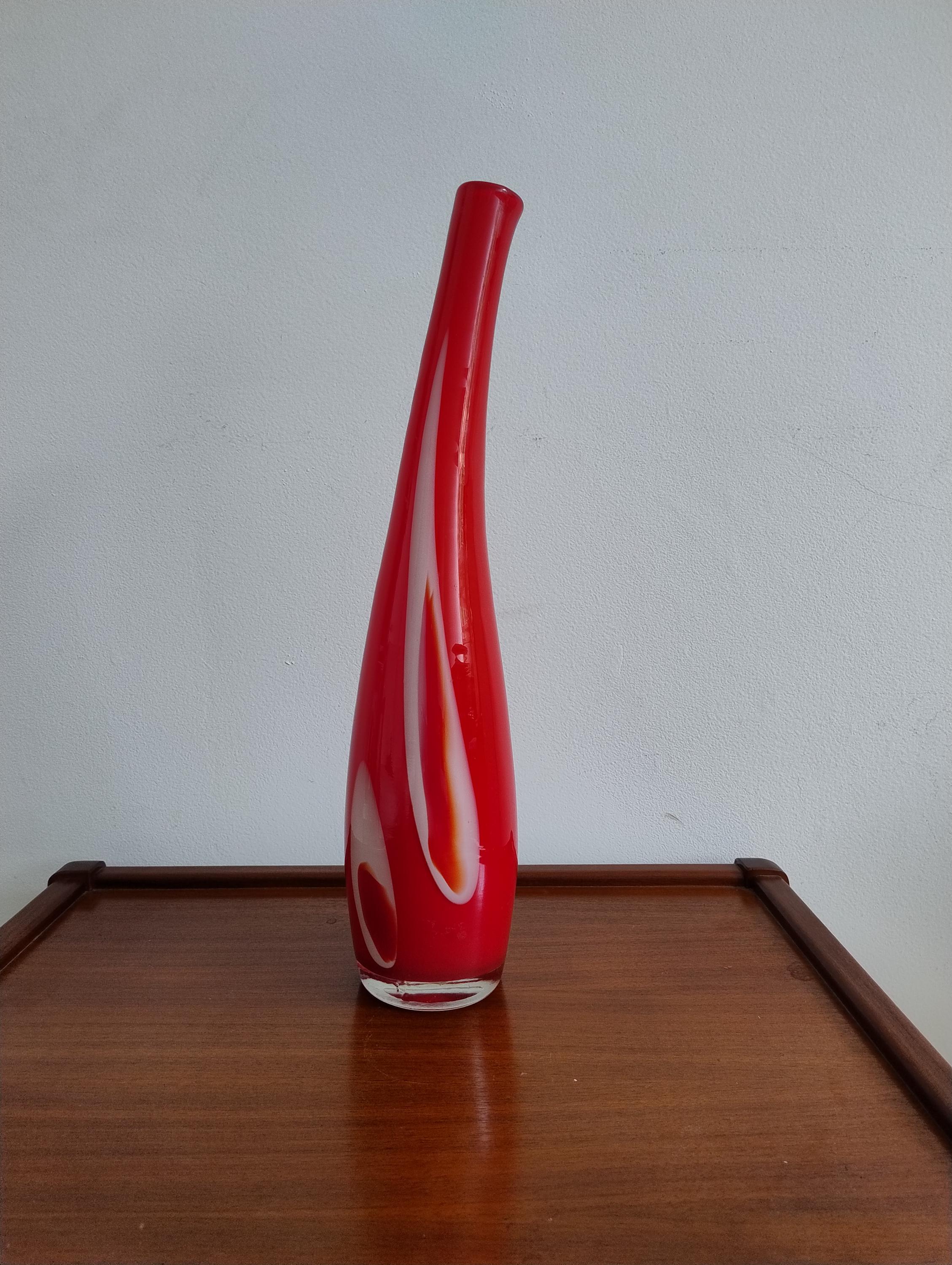 ムラノガラス murano ヴィンテージ 花瓶 ムラノガラス murano ヴィンテージ 花瓶ブルー イエロー クリア2点セット