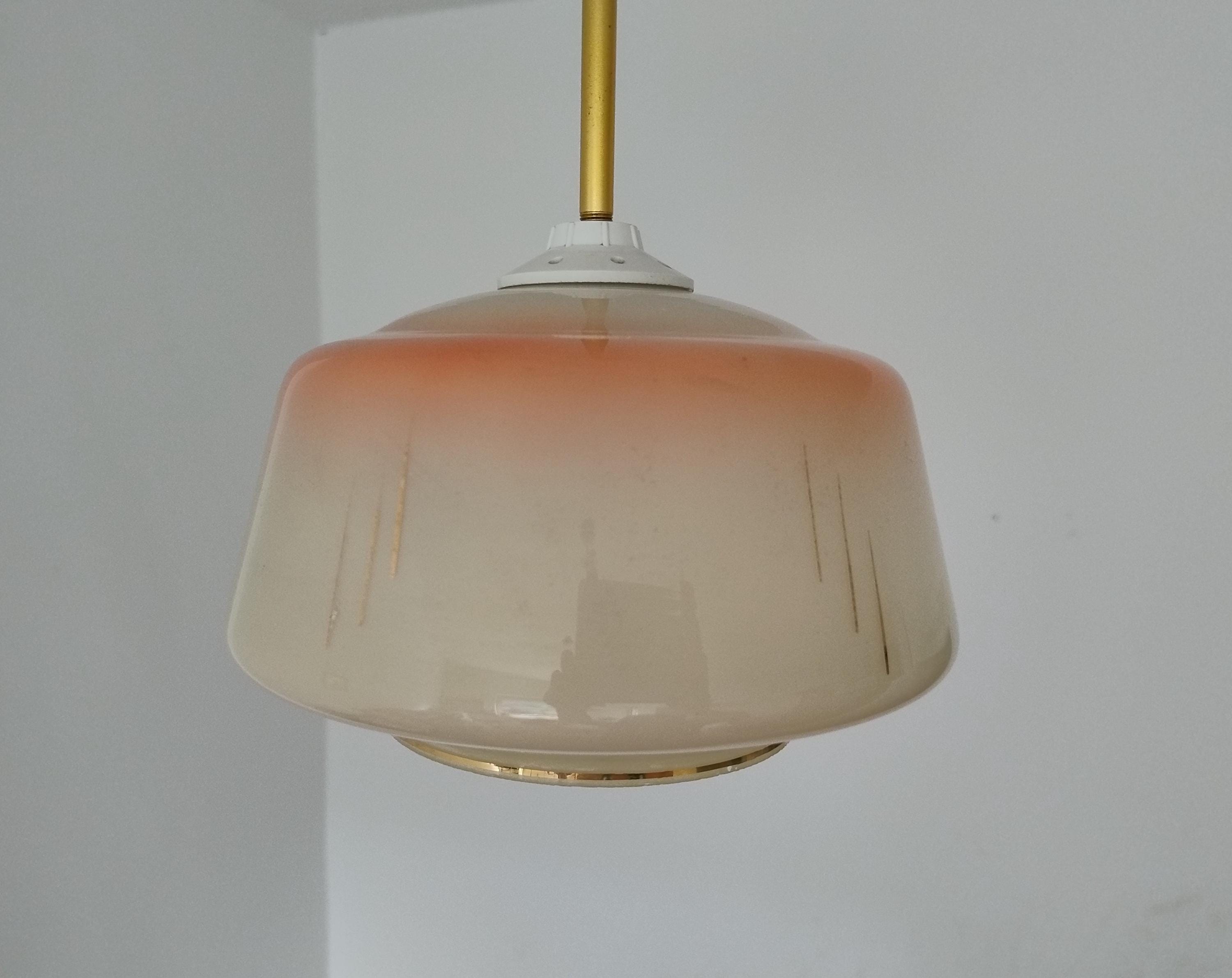 アールデコペンダントライト/ガラス照明器具/フレンチアールヌーボー