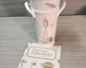 Collectable Aynsley Edwardian porcelain kitchen garden pail 5.5 x 8 inches