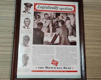The Milwaukee Road 1940s original ad print