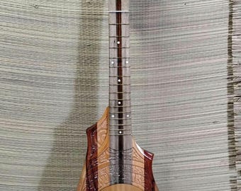 Tahitian ukulele banjo multi inlayed wood handcrafted ukulele 8 string