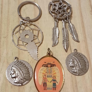 Indianer Anhänger Sammlung Revers