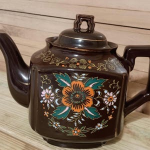 Moriage japanische Teekanne 13 &quot;x6&quot; mit dem Deckel Vintage japanische bemalte Porzellanteekanne
