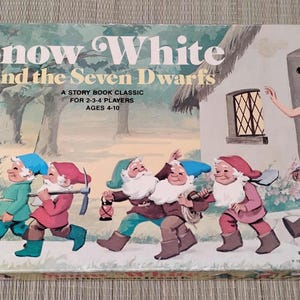 Vintage board game Snow White and the Seven Dwarfs 1977 board game